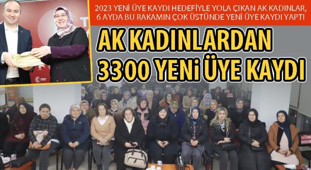 AK Kadınlardan 3300 yeni üye kaydı