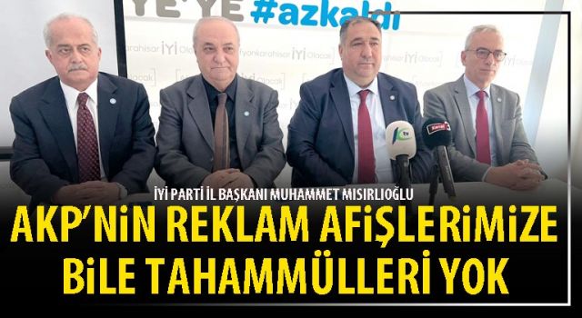 AKP'nin reklam afişlerimize bile tahammülleri yok