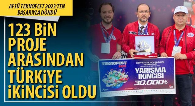 123 bin proje arasından Türkiye ikincisi oldu