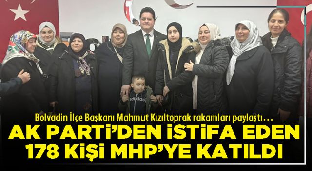 AK Parti’den istifa eden 178 kişi MHP’ye katıldı