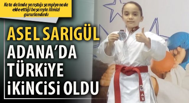 Asel Sarıgül Adana’da Türkiye ikincisi oldu