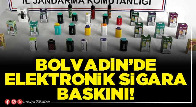 Bolvadin’de elektronik sigara baskını!