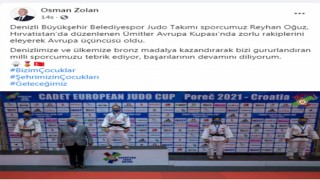 Denizli Büyükşehirli judocu Oğuz Avrupa 3ncüsü