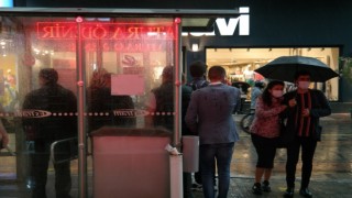 Yoğun yağış Eskişehirde tramvay seferlerini durdurdu