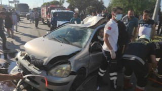 6 aracın karıştığı zincirleme kazada astsubay hayatını kaybetti