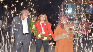 Golbol Kadın Milli Takımı sporcusu Reyhan Yılmaza Ispartada coşkulu karşılama