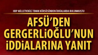 Afyonkarahisar Sağlık Bilimleri Üniversitesi'nden HDP'li Gergerlioğlu'nun iddialarına cevap