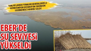 Afyonkarahisar'da Eber Gölünde su seviyesi yükseldi
