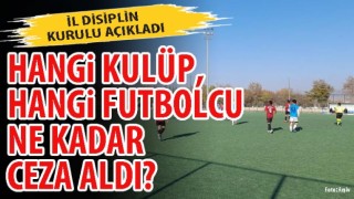 Afyonkarahisar'da hangi kulüp, hangi futbolcu ne kadar ceza aldı?