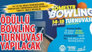 Afyon'da ödüllü bowling turnuvası yapılacak