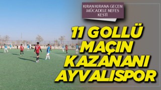 11 gollü maçın kazananı Ayvalıspor
