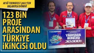 123 bin proje arasından Türkiye ikincisi oldu