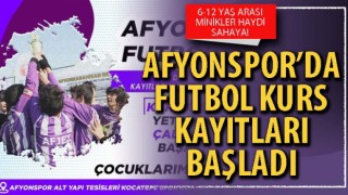 Afyonspor’da futbol kurs kayıtları başladı