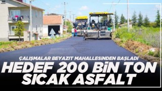Hedef 200 bin ton sıcak asfalt