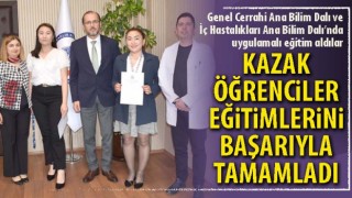 Kazak öğrenciler eğitimlerini başarıyla tamamladı