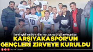 Karşıyakaspor’un gençleri zirveye kuruldu