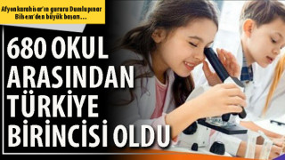 680 okul arasından Türkiye birincisi oldu