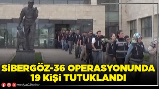 Sibergöz-36 operasyonunda 19 kişi tutuklandı